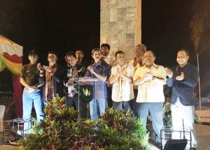 Pengurus KONI Se Sumatera kembali membulatkan tekad mendukung Aceh - Sumut tuan rumah PON XXI bersama tahun 2024, Sabtu malam (7/4/2018). (Foto/Aldin NL)