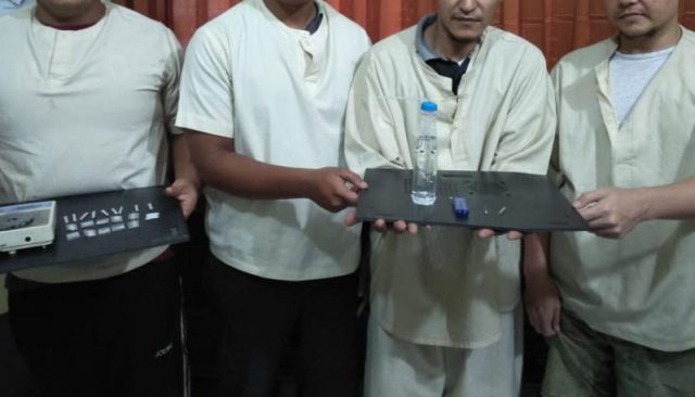 sabu Empat penyalahguna sabu yang terdiri dari tiga orang pengguna dan seorang bandar, dua orang diantaranya pegawai kontrak pada Dinas Perhubungan (Dishub) Aceh. (Foto/Ist)