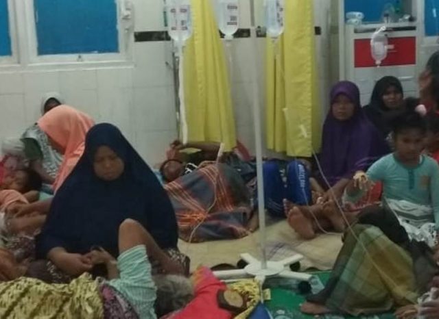 racun Warga yang keracunan dirawat di Rumah Sakit Umum Daerah Tgk. Abdullah Syafi’i, Mutiara, Pidie. (Foto/kba.one)