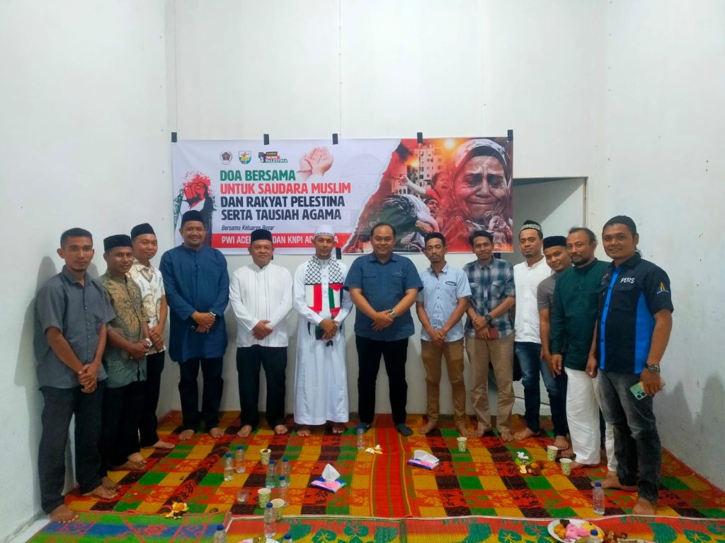 Knpi Pwi Dan Pemkab Aceh Jaya Gelar Doa Bersama Untuk Palestina