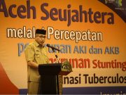 Wakil Gubernur Aceh, Nova Iriansyah, membuka Rapat Kerja Kesehatan Daerah (Raker Kesda) di Hermes Palace Hotel, di Banda Aceh, Selasa (17/4/2018). (Foto/Ist)