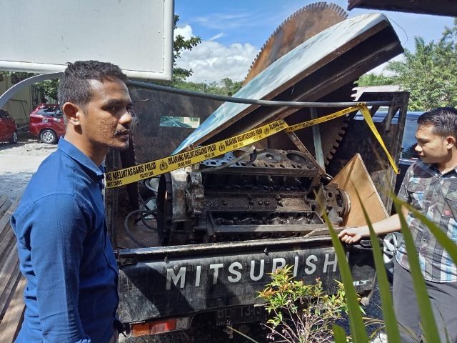 Polres Nagan  Bekuk 3 Pencuri Mesin Pemotong Batu  Giok 