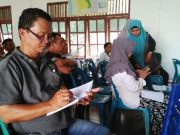 Suasana rekapitulasi perhitungan suara hasil Pilkada Kota Subulussalam di tingkat PPK Kec. Penanggalan, Kamis (28/06/2018). (Foto/KB Manalu)